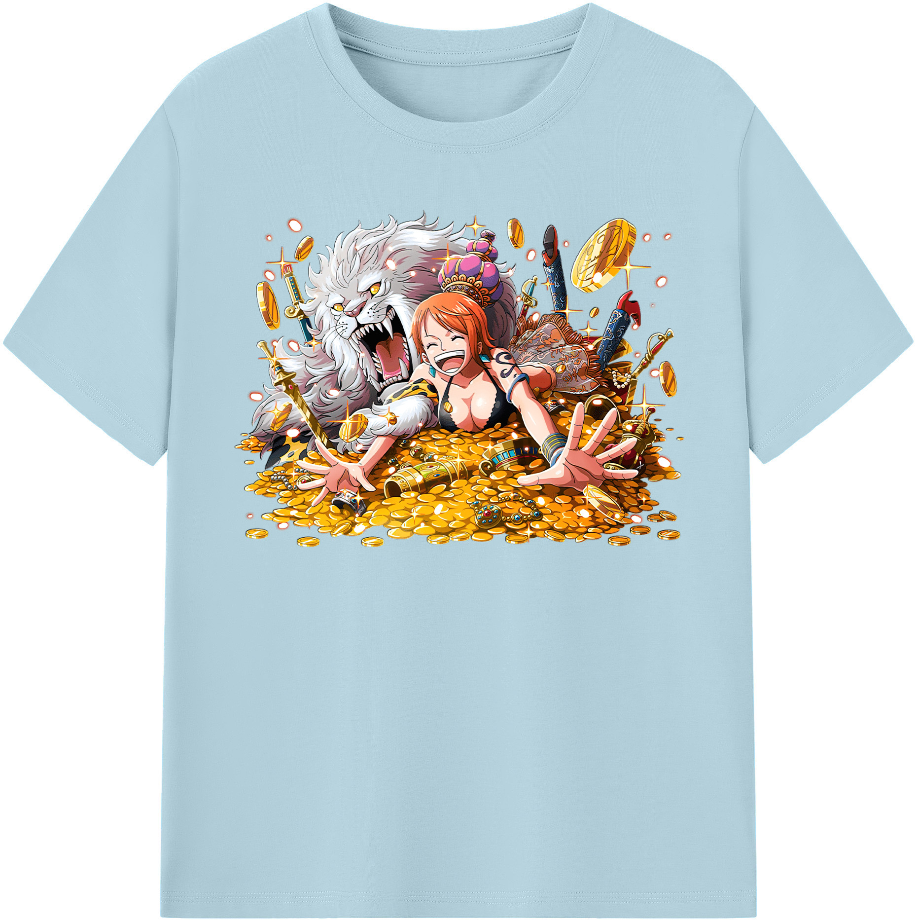 ワンピース ナミ ONE PIECE Nami 綿100％半袖Tシャツ（フロントプリント）